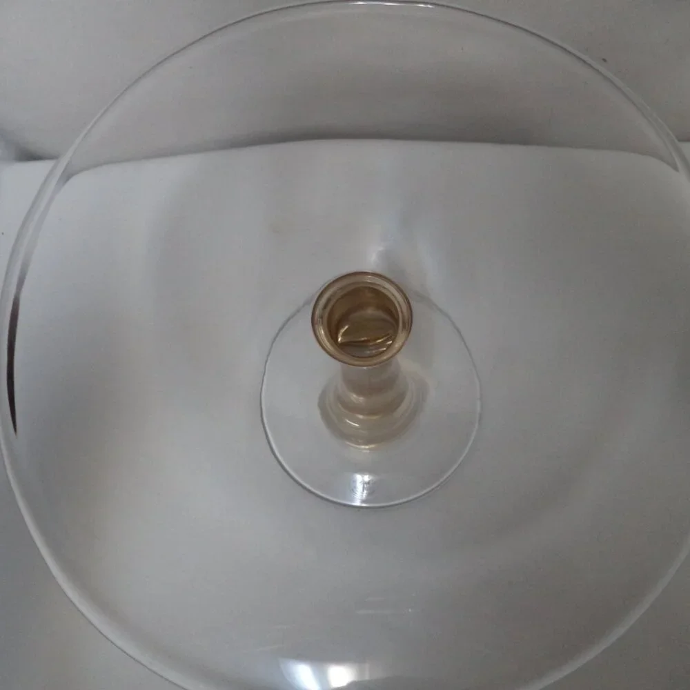 Bombay glass Cake stand pedestal display Made in Poland 7